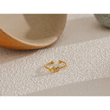 Udela Heart Cuff Ring – Thin Waterproof Minimalist Jewelry | Huna Jewelry
