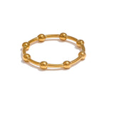 Ursula Beaded Ring – Thin Minimalist Stackable Jewelry for Women | Huna Jewelry