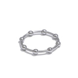 Ursula Beaded Ring – Thin Minimalist Stackable Jewelry for Women | Huna Jewelry