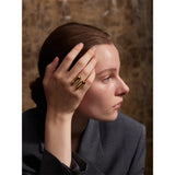 Valarie Cylinder Cuff Ring – Modern Double Band Waterproof Jewelry | Huna Jewelry