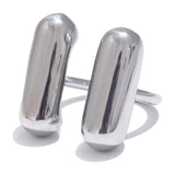 Valarie Cylinder Cuff Ring – Modern Double Band Waterproof Jewelry | Huna Jewelry