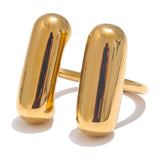 Valarie Cylinder Cuff Ring – Modern Double Band Waterproof Jewelry | Huna Jewelry