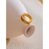 Valentina Enamel Statement Ring – Colorful Polished Band Jewelry | Huna Jewelry
