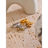 Valeria Charm Ring – Polished Band with Dangling Beads & Chili Charms | Huna Jewelry