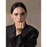 Valerie Pearl Cuff Ring – Open Adjustable Band with Elegant Pearl Accent | Huna Jewelry