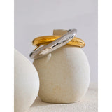Vangie Bold Silhouette Cuff – Smooth & Striking | Huna Jewelry