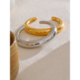 Vangie Bold Silhouette Cuff – Smooth & Striking | Huna Jewelry