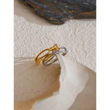 Veronica Twist Ring – Chic Minimalist Water-Resistant Jewelry | Huna Jewelry
