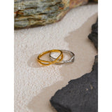Veronica Twist Ring – Chic Minimalist Water-Resistant Jewelry | Huna Jewelry