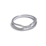 Veronica Twist Ring – Chic Minimalist Water-Resistant Jewelry | Huna Jewelry