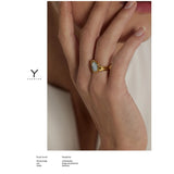 Violeta Shell Ring – Round Natural Statement Jewelry Piece | Huna Jewelry