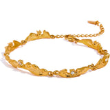 Virginia Vintage Textured Bracelet – Elegant & Minimal Shine | Huna Jewelry
