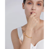 Virginia Vintage Textured Bracelet – Elegant & Minimal Shine | Huna Jewelry