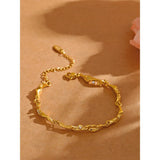 Virginia Vintage Textured Bracelet – Elegant & Minimal Shine | Huna Jewelry