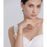 Virginia Vintage Textured Bracelet – Elegant & Minimal Shine | Huna Jewelry