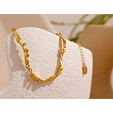Virginia Vintage Textured Bracelet – Elegant & Minimal Shine | Huna Jewelry