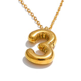 Viviana Number Pendant Necklace – Bold & Water Resistant Jewelry | Huna Jewelry