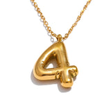 Viviana Number Pendant Necklace – Bold & Water Resistant Jewelry | Huna Jewelry