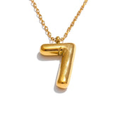 Viviana Number Pendant Necklace – Bold & Water Resistant Jewelry | Huna Jewelry