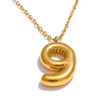 Viviana Number Pendant Necklace – Bold & Water Resistant Jewelry | Huna Jewelry