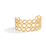 Vivien Oval Wide Cuff Bracelet – Bold & Water Resistant Jewelry | Huna Jewelry