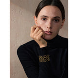 Vivien Oval Wide Cuff Bracelet – Bold & Water Resistant Jewelry | Huna Jewelry