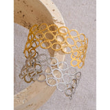 Vivien Oval Wide Cuff Bracelet – Bold & Water Resistant Jewelry | Huna Jewelry