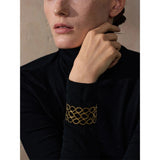 Vivien Oval Wide Cuff Bracelet – Bold & Water Resistant Jewelry | Huna Jewelry