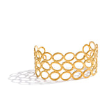 Vivien Oval Wide Cuff Bracelet – Bold & Water Resistant Jewelry | Huna Jewelry