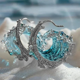 Women's Gold Earrings for Women Gold-Plated with Precious Stones