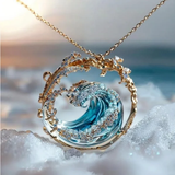 Women's Necklace Silver Metal Handmade