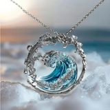 Women's Necklace Silver Metal Handmade