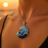 Women's Necklace Silver Metal Handmade