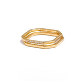 Dorothy Square Stackable Ring – Minimalist Thin Band Jewelry | Huna Jewelry