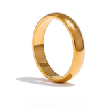 Evelyn Polished Band Ring – Smooth, Glossy & Hypoallergenic Jewelry | Huna Jewelry
