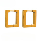 Irie Square Hoop Earrings – Modern Minimalist Statement Jewelry | Huna Jewelry