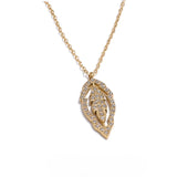 Arida Leaf Pendant Necklace – Stainless Steel Nature-Inspired Jewelry | Huna Jewelry