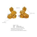 Alexandra Flower Stud Earrings – Delicate & Trendy Floral Jewelry | Huna Jewelry