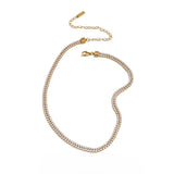 Ember Two-Row Tennis Chain – Sparkling & Elegant Necklace | Huna Jewelry