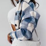 Chic Women's Checked Fleece Jacket with Collar - Cozy, Stylish Outerwear for Fall & Winter Fashion