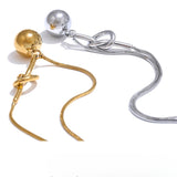 Amy Bead Pendant Necklace – Sleek Knotted & Minimalist Design | Huna Jewelry