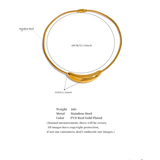 Annette 18K Gold Choker Necklace – Trendy Waterproof Jewelry | Huna Jewelry