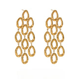 Beau Round Drop Earrings – Hollow Dangle Statement, Waterproof | Huna Jewelry
