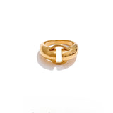 Elena Smooth Band Ring – Modern & Rust-Resistant Fashion Jewelry | Huna Jewelry
