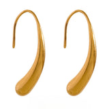 Ivory Hook Drop Earrings – Waterproof, Simple & Chic Jewelry | Huna Jewelry