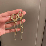 Lava Tassel Earrings – Geometric Statement Jewelry | Huna Jewelry