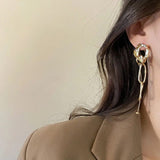 Lava Tassel Earrings – Geometric Statement Jewelry | Huna Jewelry