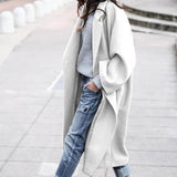 Stylish Women's Long Coat with Pockets - Chic Outerwear for Every Season, Perfect for Layering and Fashionable Looks