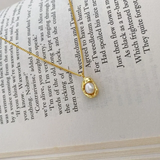 Pearl Pendant Necklace – 18K Gold-Plated Minimalist Jewelry | Huna Jewelry