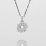 Icy Bubble Initial Necklace – 18K Gold-Plated CZ Charm | Huna Jewelry